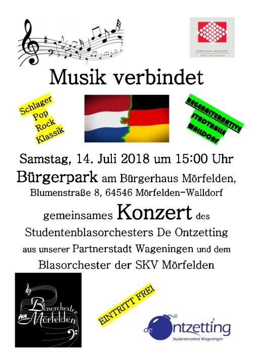 Plakat Konzert De Ontzetting + Blasorchester SKV Mö. 14.07.2018_2